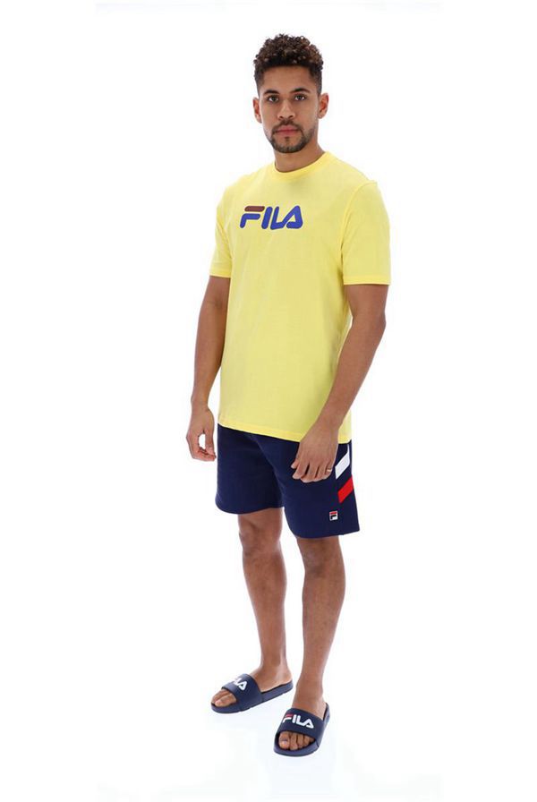 Camisetas Fila Homem Douradas - Fila Eagle Outlet Portugal,YJHM-03129